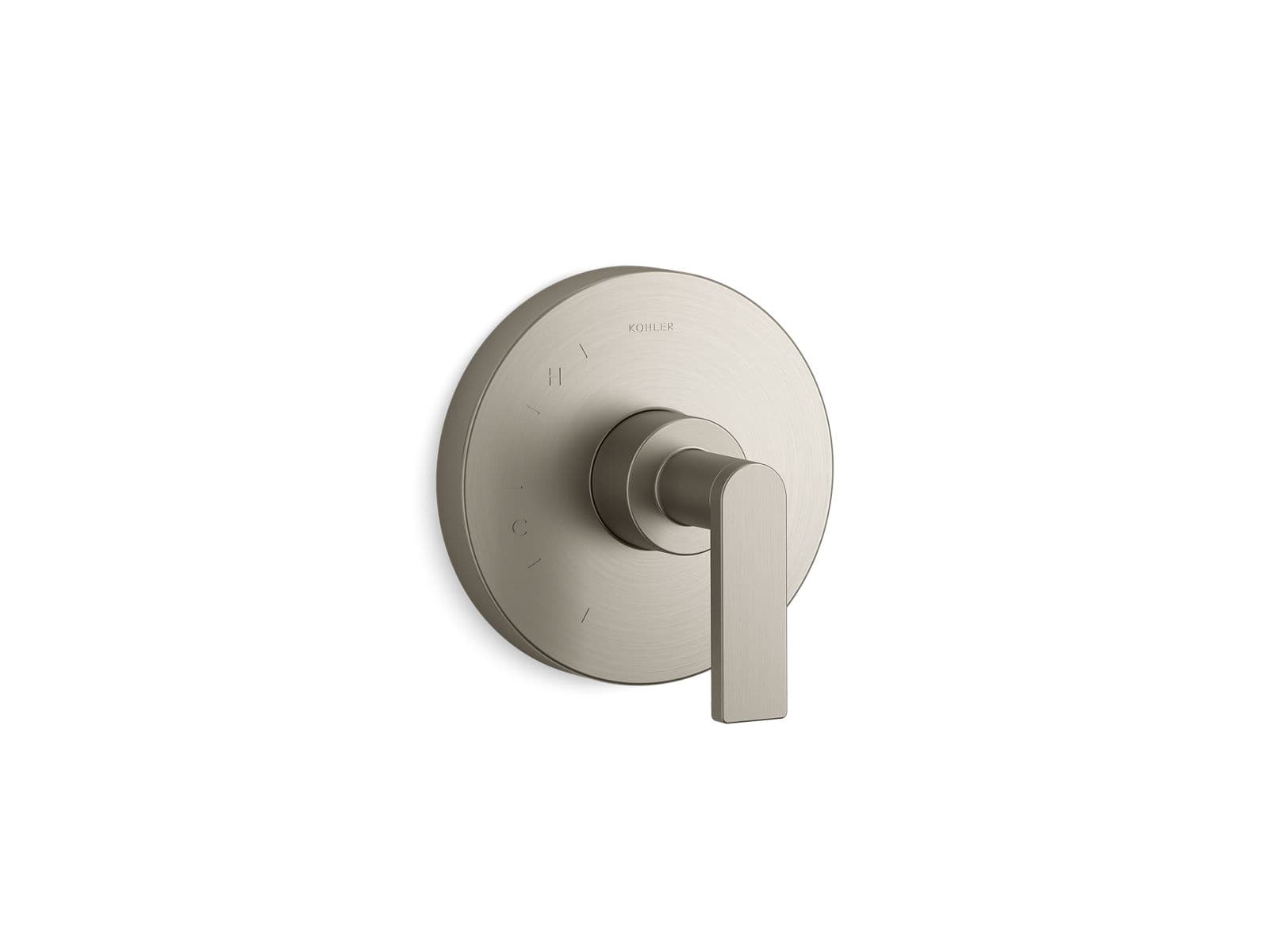 Kohler Composed Rite-Temp valve trim with lever handle - Vibrant Brushed Nickel by Kohler