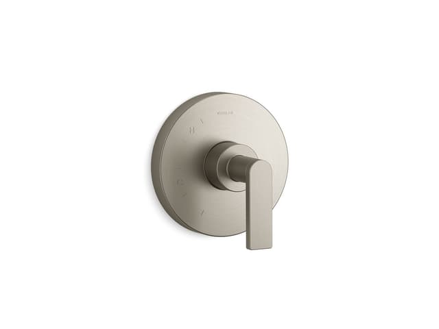 Kohler Composed Rite-Temp valve trim with lever handle - Vibrant Brushed Nickel