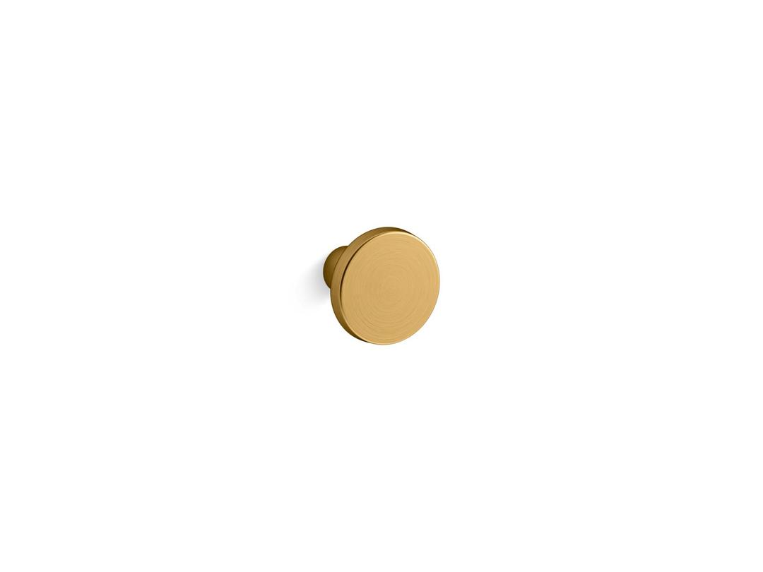 Kohler ToneE Cabinet knob - Vibrant Brushed Moderne Brass by Kohler