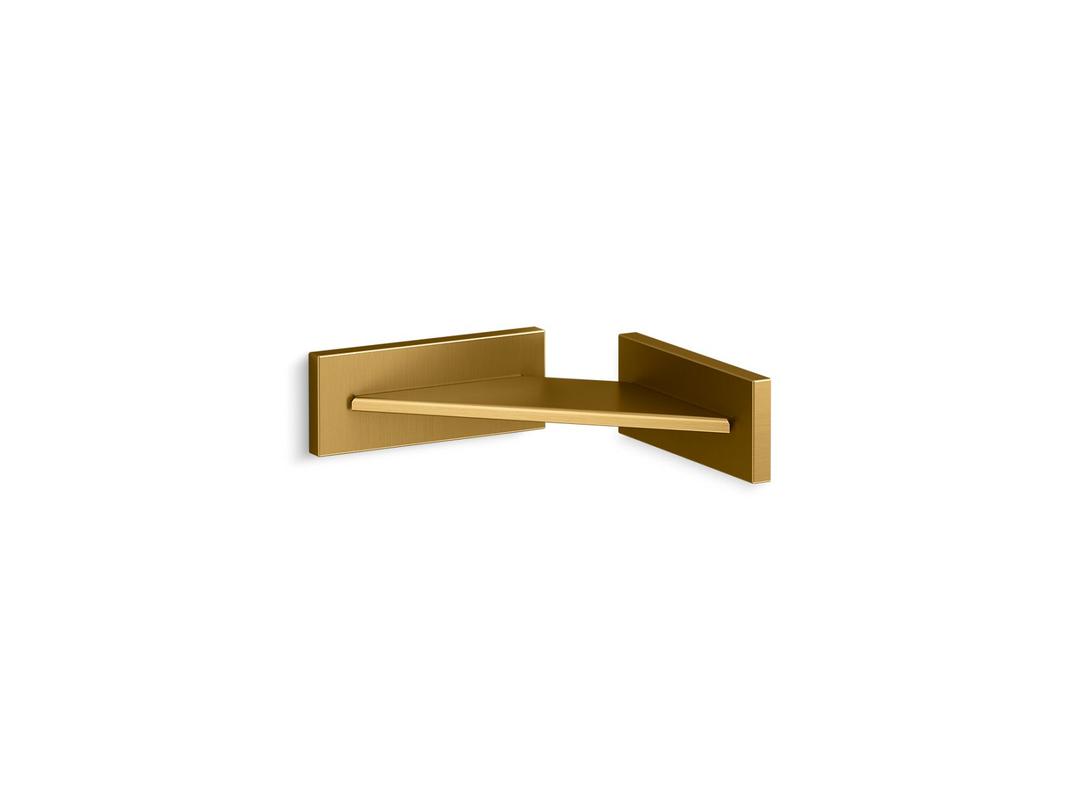 Kohler Square Foot ledge - Vibrant Brushed Moderne Brass by Kohler