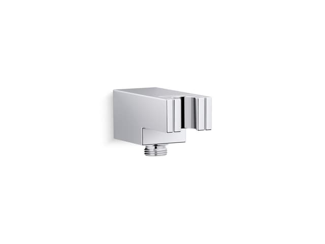 Kohler Statement Wall-mount handshower holder with supply elbow and check valve - Polished Chrome