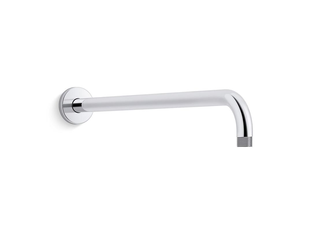 Kohler Statement 19'' wall-mount single-function rainhead arm and flange - Polished Chrome by Kohler