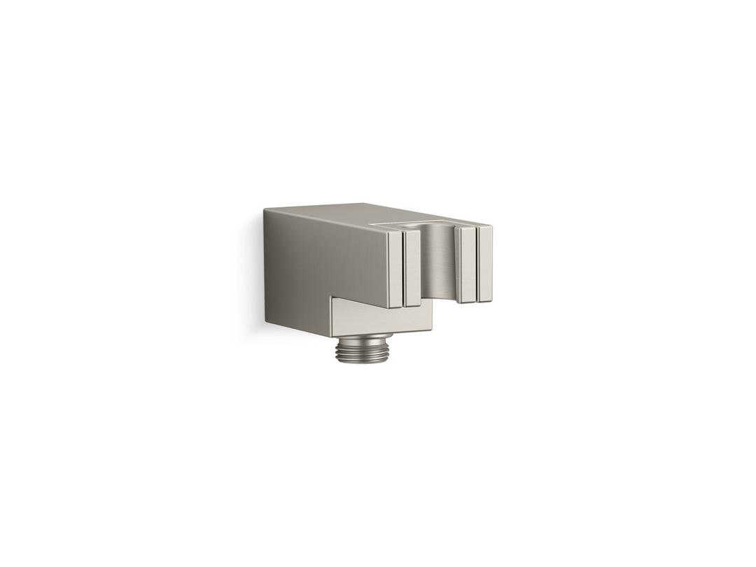 Kohler Statement Wall-mount handshower holder with supply elbow and check valve - Vibrant Brushed Nickel by Kohler