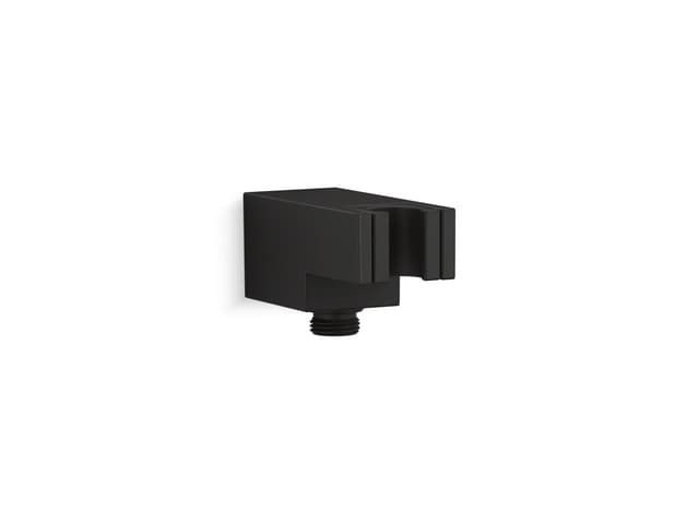 Kohler Statement Wall-mount handshower holder with supply elbow and check valve - Matte Black