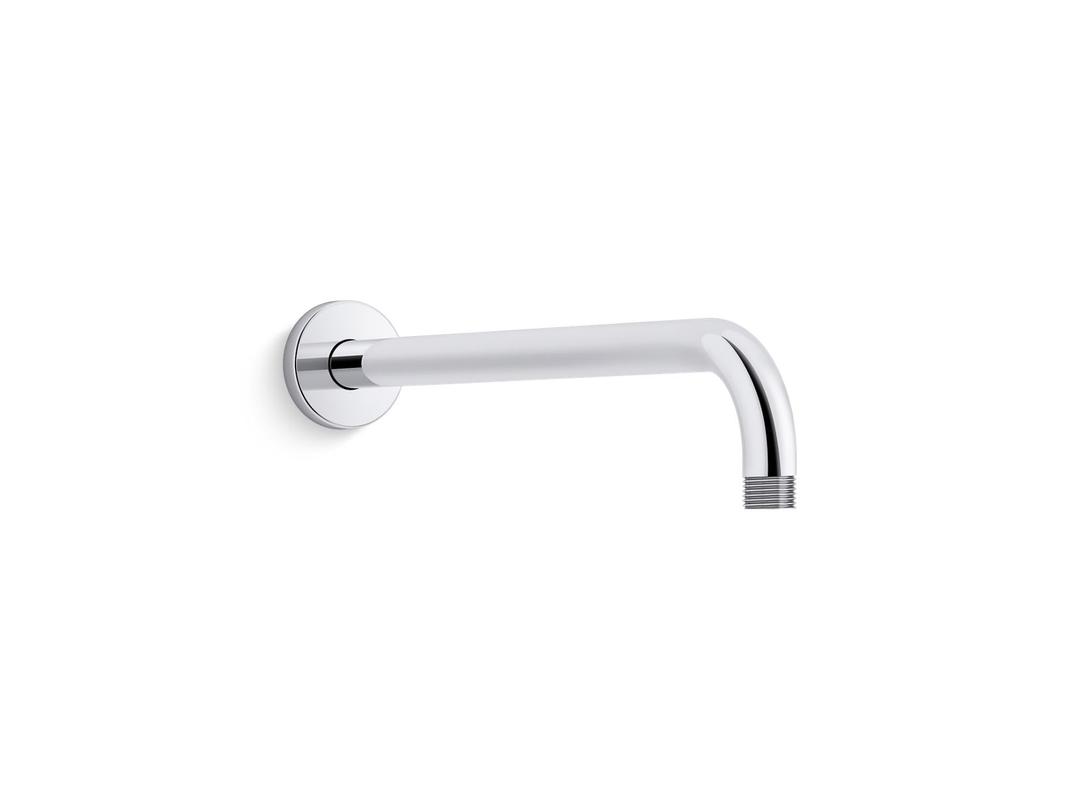 Kohler Statement 15-1/2'' wall-mount single-function rainhead arm and flange - Polished Chrome by Kohler