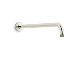 Kohler Statement 19'' wall-mount single-function rainhead arm and flange - Vibrant Polished Nickel - image 1