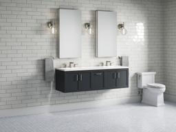 Winnow 60'' bathroom vanity cabinet with sinks and quartz top - image 22