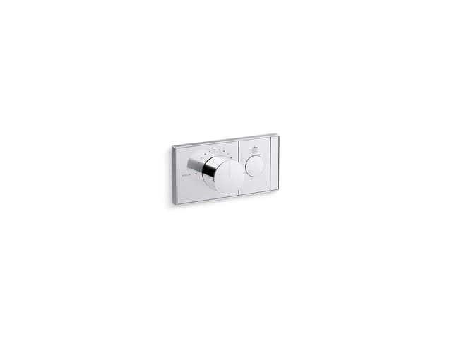 Kohler Anthem One-outlet recessed mechanical thermostatic valve control - Polished Chrome