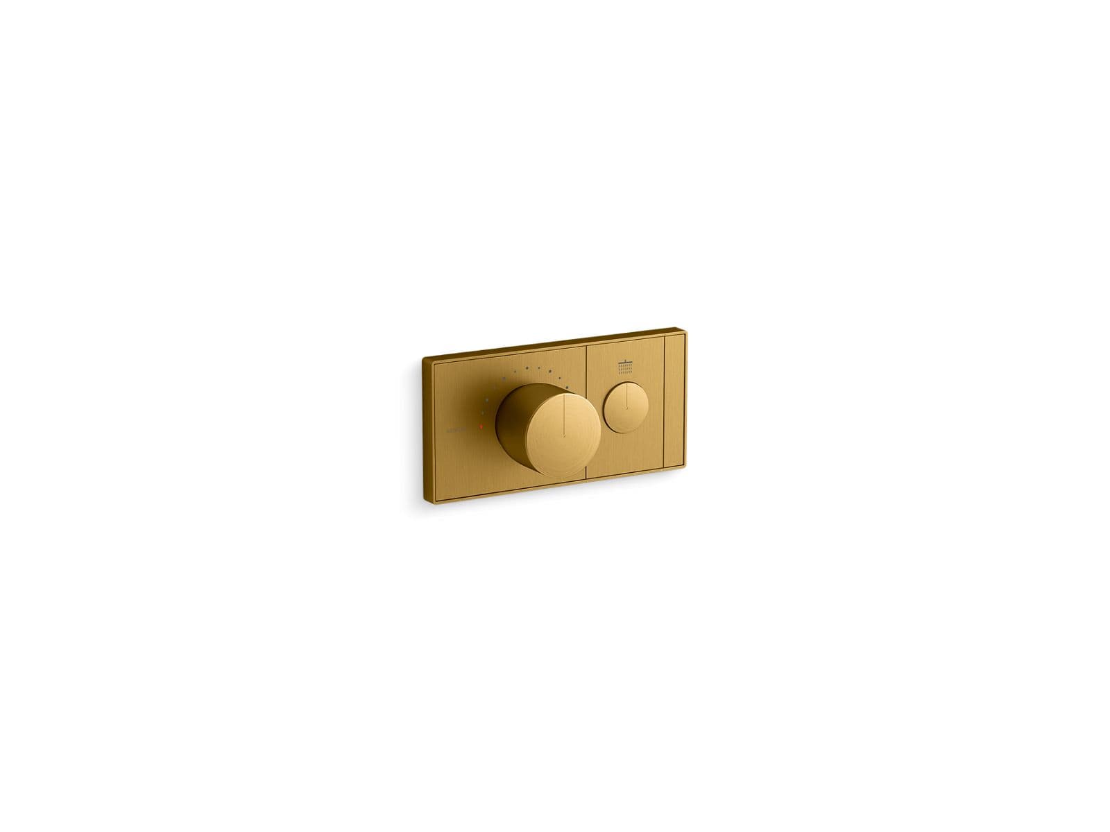 Kohler Anthem One-outlet recessed mechanical thermostatic valve control - Vibrant Brushed Moderne Brass by Kohler
