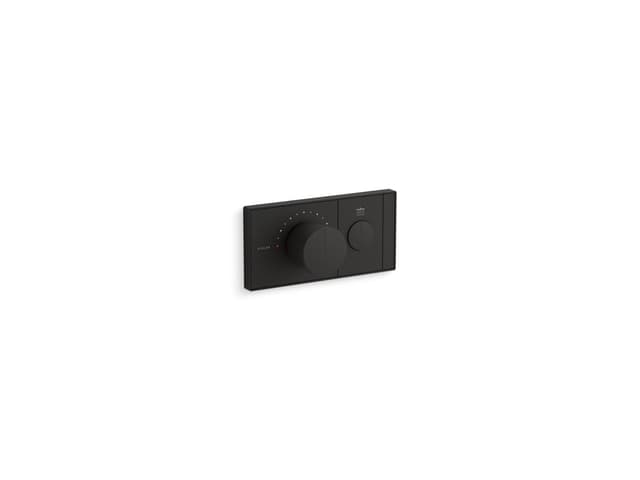 Kohler Anthem One-outlet recessed mechanical thermostatic valve control - Matte Black