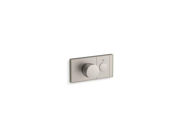 Kohler Anthem One-outlet recessed mechanical thermostatic valve control - Vibrant Brushed Nickel