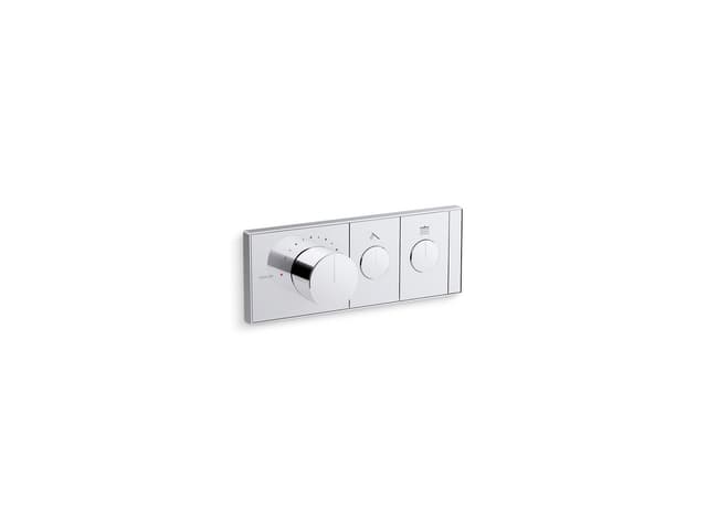 Kohler Anthem Two-outlet recessed mechanical thermostatic valve control - Polished Chrome