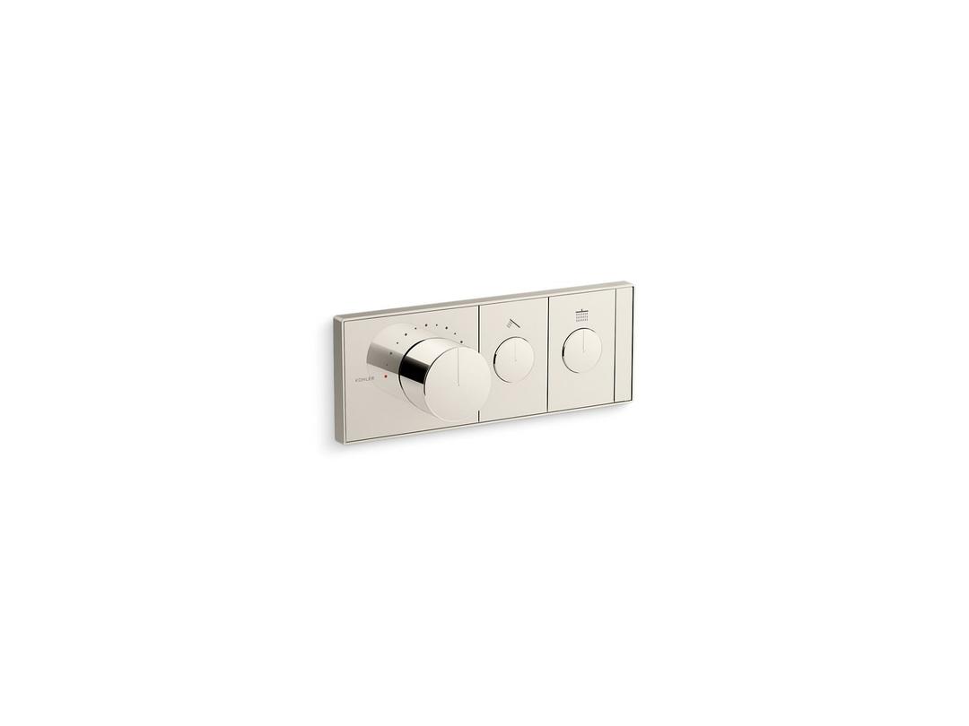 Anthem Two-outlet recessed mechanical thermostatic valve control by Kohler