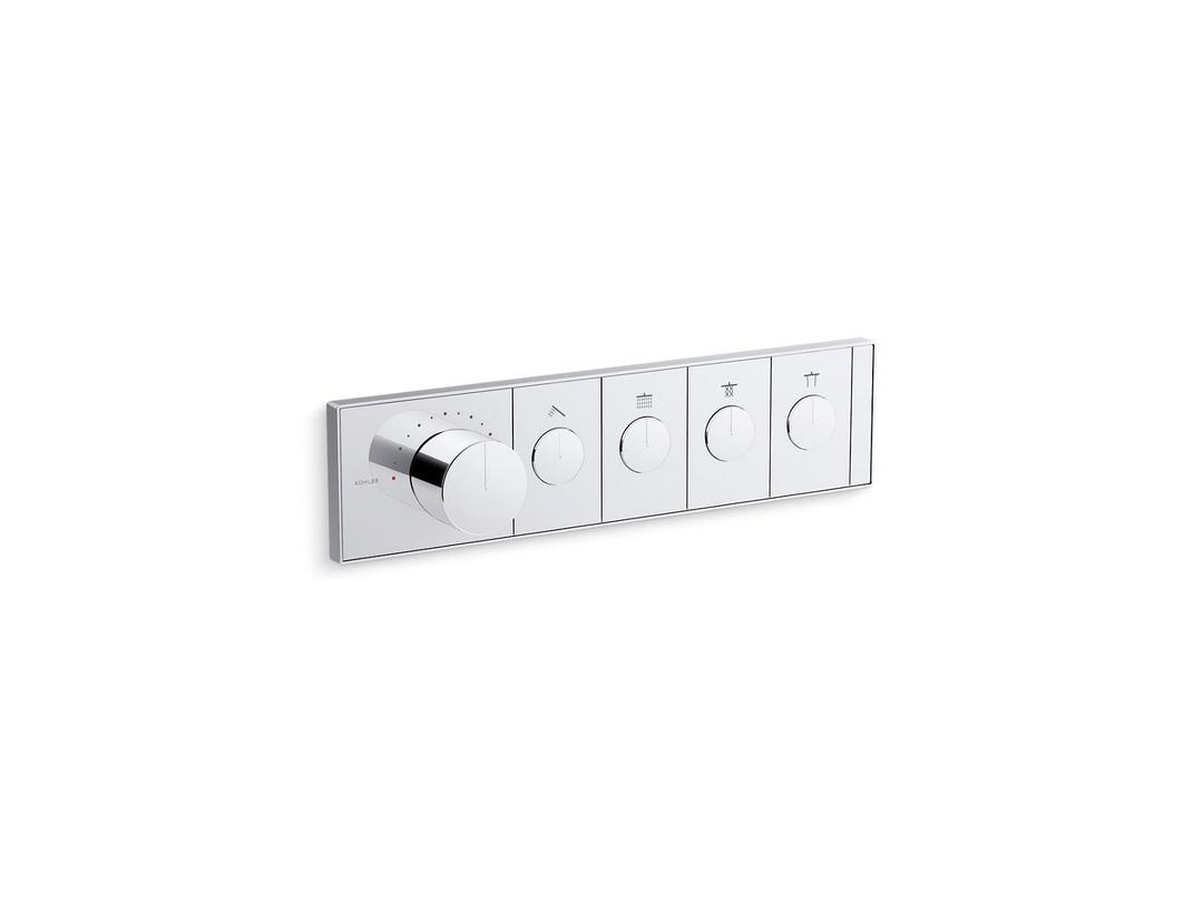 Anthem Four-outlet recessed mechanical thermostatic valve control by Kohler