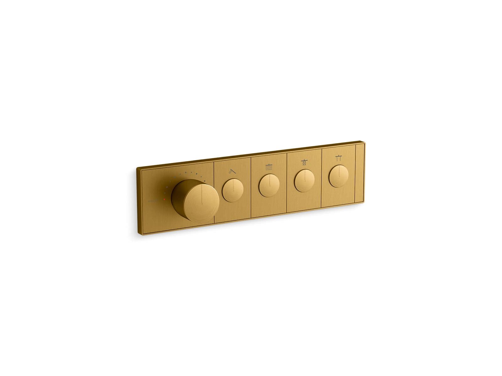 Kohler Anthem Four-outlet recessed mechanical thermostatic valve control - Vibrant Brushed Moderne Brass by Kohler