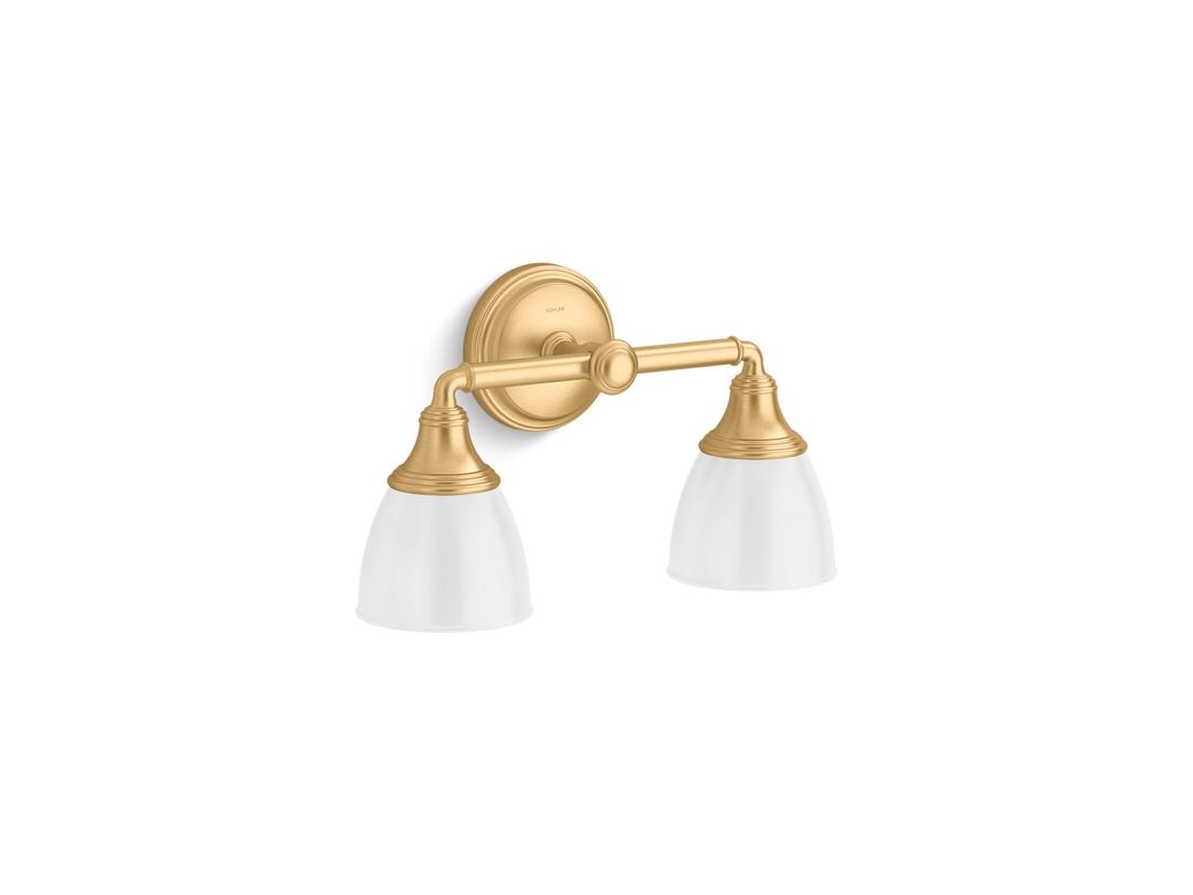 Kohler Devonshire Two-light sconce - Brushed Moderne Brass by Kohler