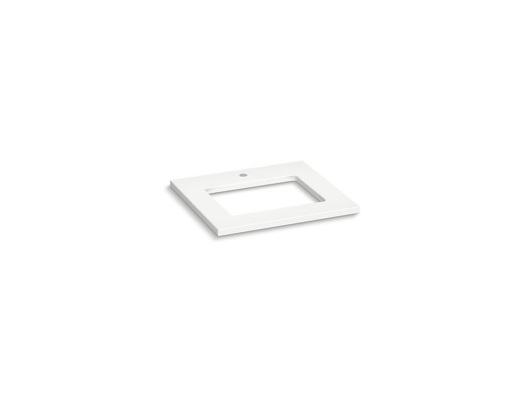 Silestone 25'' quartz vanity top with rectangular cutout by Kohler