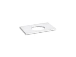 Silestone 37'' quartz vanity top with oval cutout - image 2