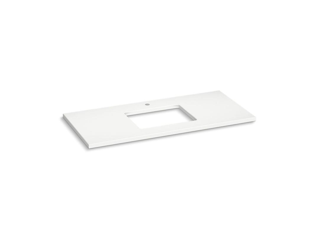 Silestone 49'' quartz vanity top with rectangular cutout by Kohler