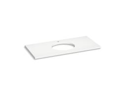 Silestone 49'' quartz vanity top with oval cutout - image 1