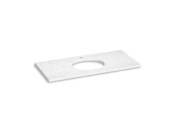 Silestone 49'' quartz vanity top with oval cutout - image 2
