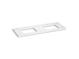 Silestone 61'' quartz vanity top with two rectangular cutouts - image 3