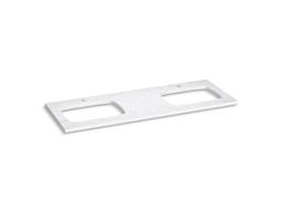 Kohler Silestone Quartz 61-in Vanity Top with Double Carillon Rectangle Cutouts - image 4