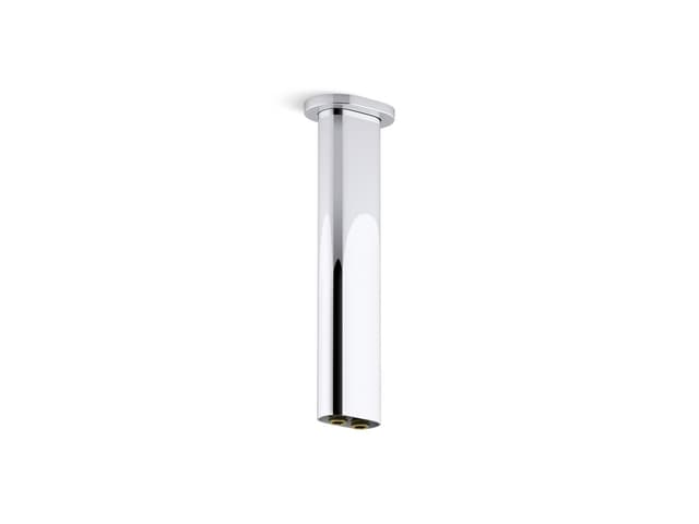 Kohler Statement 10'' ceiling-mount two-function rainhead arm and flange - Polished Chrome