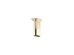 Kohler Statement 5'' ceiling-mount two-function rainhead arm and flange - French Gold - image 1