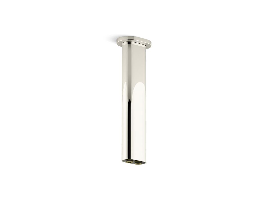 Kohler Statement 10'' ceiling-mount two-function rainhead arm and flange - Vibrant Polished Nickel by Kohler