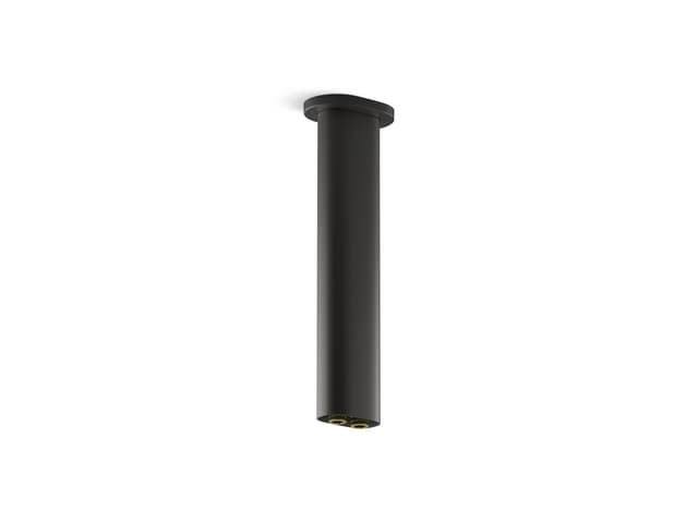 Kohler Statement 10'' ceiling-mount two-function rainhead arm and flange - Matte Black