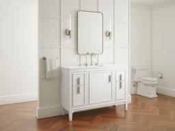 Southerk 48'' bathroom vanity cabinet with sink and quartz top - image 17