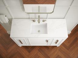 Southerk 48'' bathroom vanity cabinet with sink and quartz top - image 23