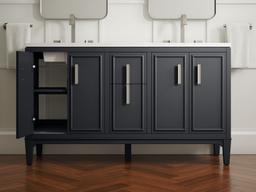 Southerk 60'' bathroom vanity cabinet with sinks and quartz top - image 16