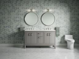Seer 60'' bathroom vanity cabinet with sinks and quartz top - image 20