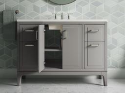 Seer 48'' bathroom vanity cabinet with sink and quartz top - image 24