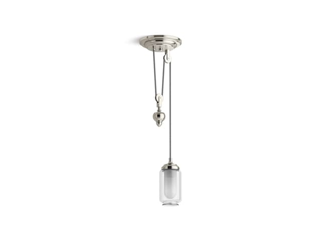 Kohler Artifacts 4'' adjustable pendant - Polished Nickel