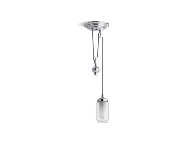 Kohler Artifacts 4'' adjustable pendant - Polished Chrome