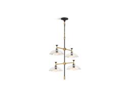 Kohler | Tone | Chandelier - Black With Brass Trim - image 1