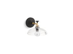 Kohler | Tone | Wall Torchier - Black With Brass Trim - image 1