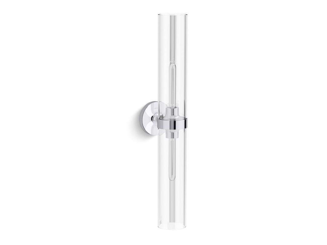 Kohler Purist Two-light sconce - Polished Chrome by Kohler