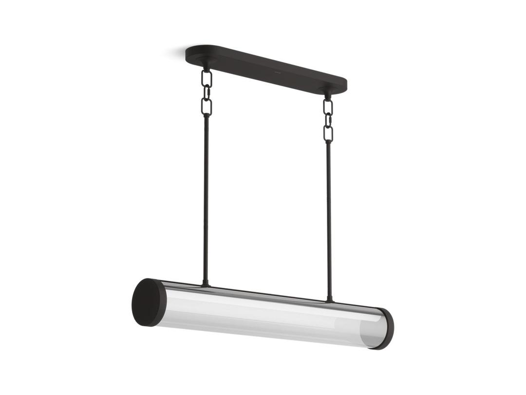 Kohler Purist 34'' LED linear chandelier - Matte Black by Kohler