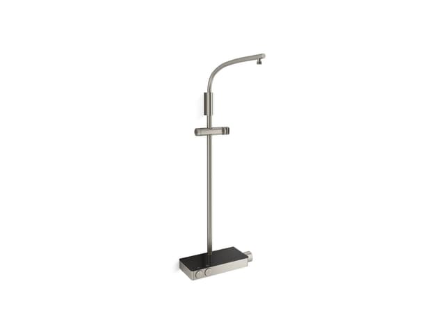 Kohler Anthem Two-way exposed thermostatic valve with shower column for rainhead and handshower - Vibrant Brushed Nickel