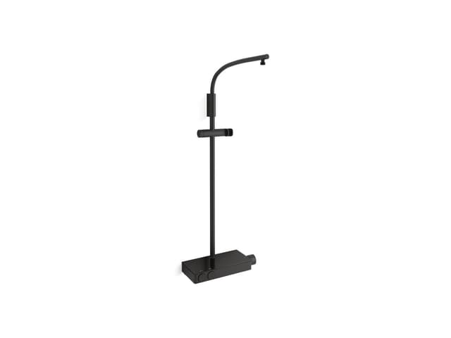 Kohler Anthem Two-way exposed thermostatic valve with shower column for rainhead and handshower - Matte Black