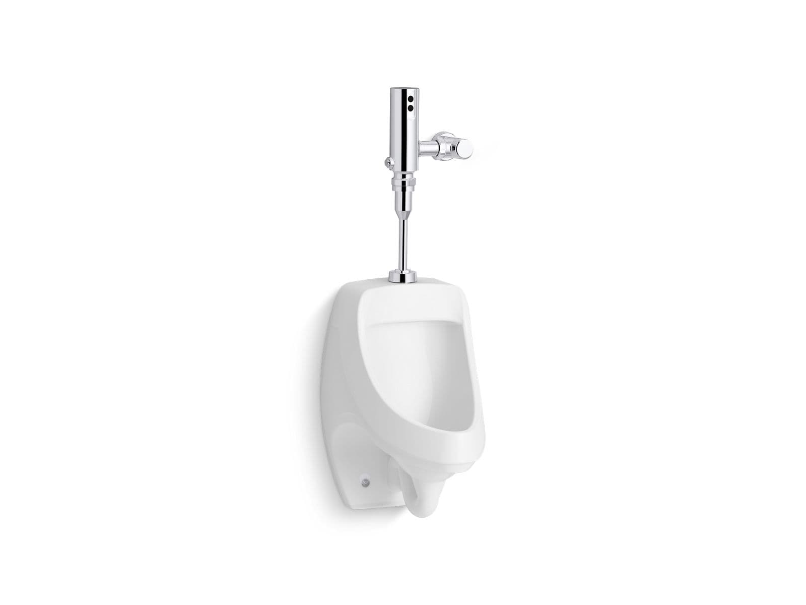 Kohler Dexter™ Antimicrobial urinal with Mach® Tripoint® touchless DC 0.125 gpf flushometer by Kohler