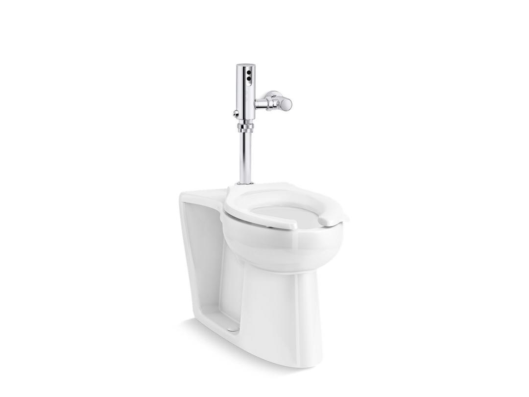 Kohler Modflex Adjust-a-Bowl Antimicrobial toilet with Mach Tripoint touchless 1.28 gpf HES-powered flushometer - Not Applicable by Kohler