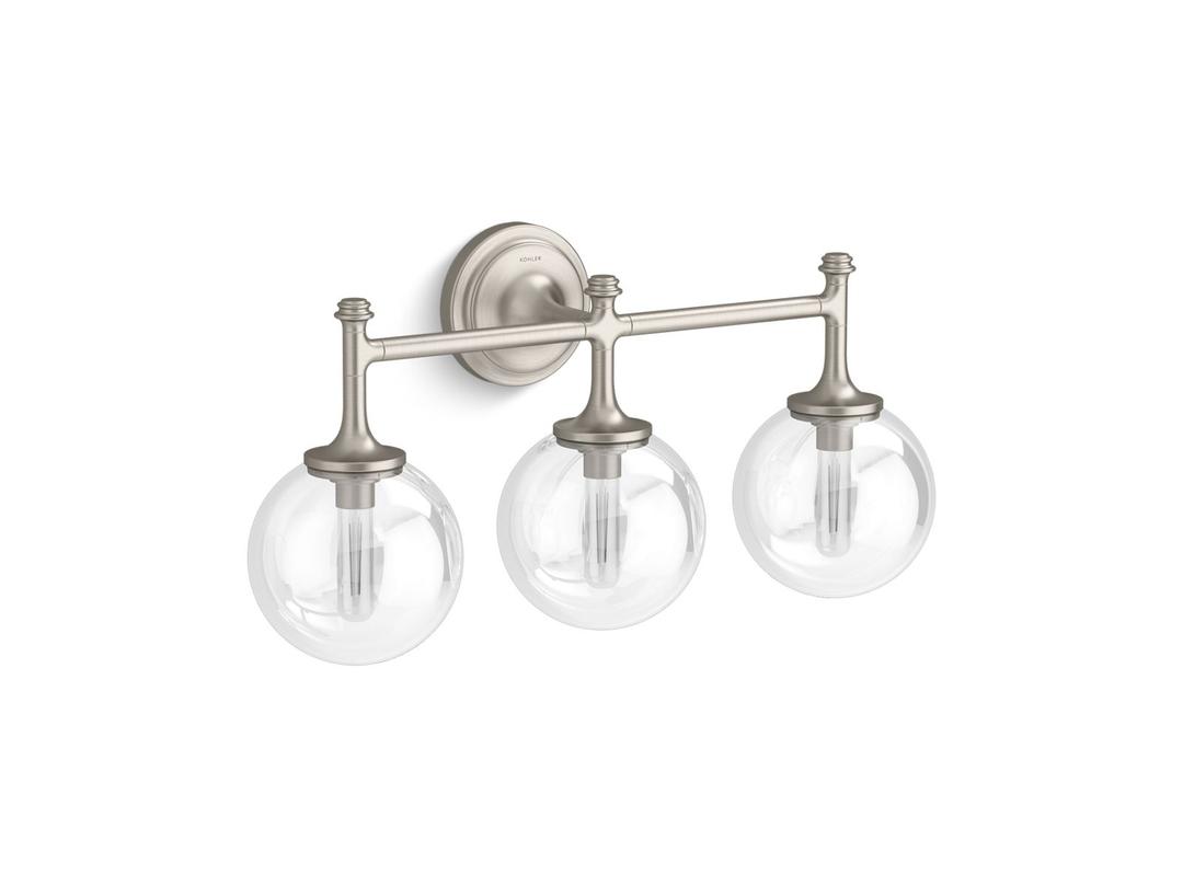 BelleraE Three-light sconce by Kohler