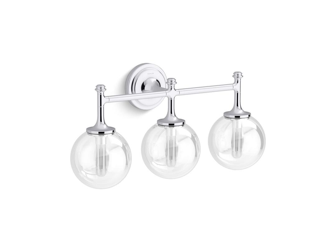 BelleraE Three-light sconce by Kohler