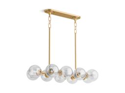 BelleraE 38'' linear chandelier - Polished Nickel - image 2