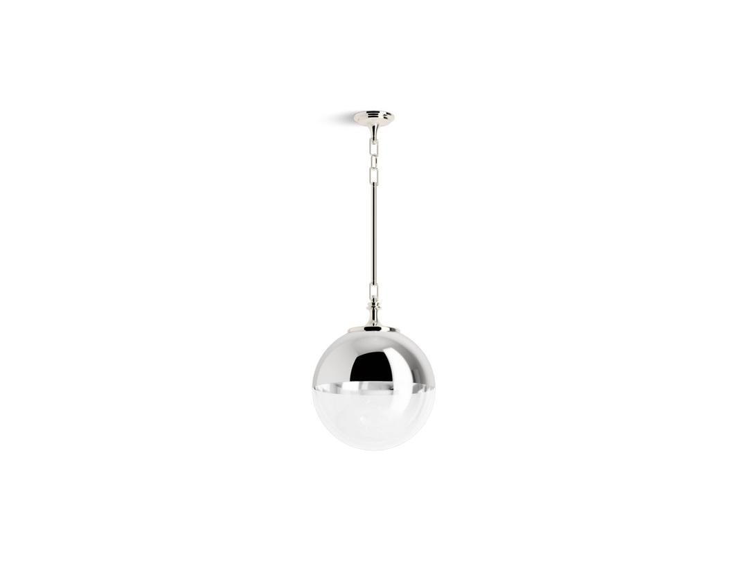 BelleraE 14'' pendant - Polished Nickel by Kohler